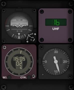 Auxiliary Flight Instruments Cluster