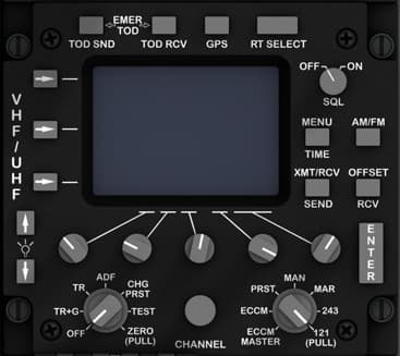 VHF/UHF Radio Control Panel