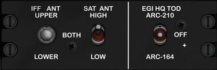 IFF/SAT Antenna & EGI HQ-TOD Select Panel