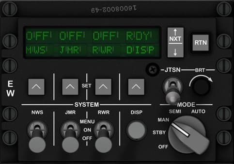 Countermeasure Set Control Panel (CMSP)